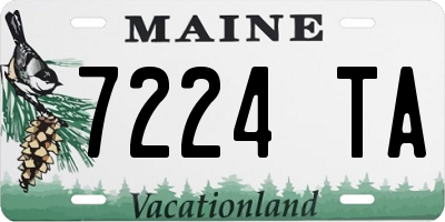 ME license plate 7224TA