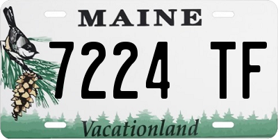 ME license plate 7224TF