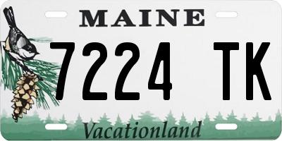 ME license plate 7224TK