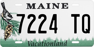 ME license plate 7224TQ