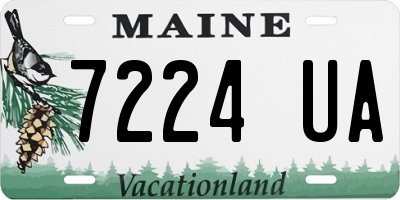 ME license plate 7224UA