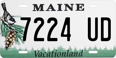 ME license plate 7224UD