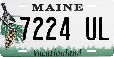 ME license plate 7224UL
