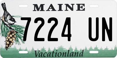 ME license plate 7224UN