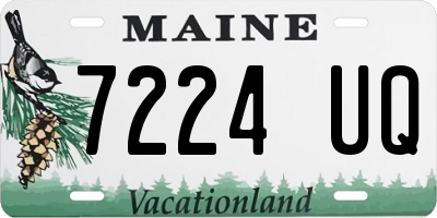 ME license plate 7224UQ
