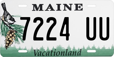 ME license plate 7224UU