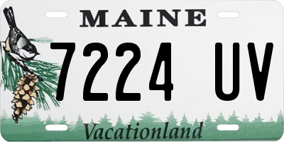 ME license plate 7224UV