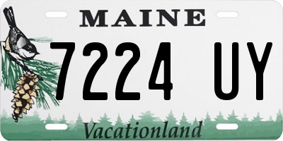 ME license plate 7224UY