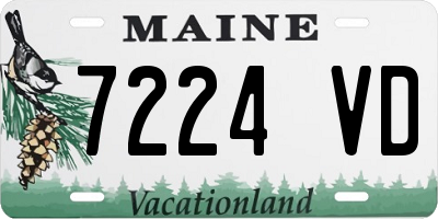 ME license plate 7224VD