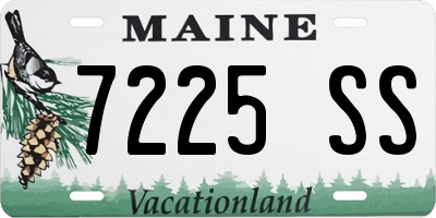 ME license plate 7225SS