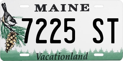 ME license plate 7225ST