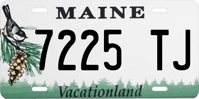 ME license plate 7225TJ