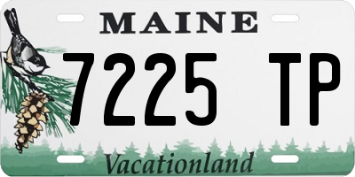 ME license plate 7225TP