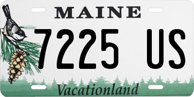 ME license plate 7225US