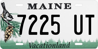 ME license plate 7225UT