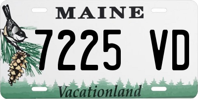 ME license plate 7225VD