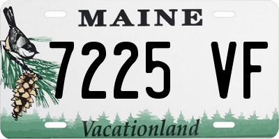 ME license plate 7225VF