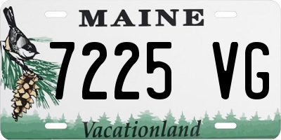 ME license plate 7225VG