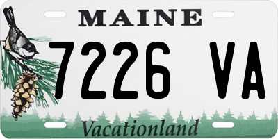 ME license plate 7226VA