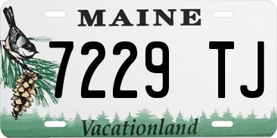 ME license plate 7229TJ