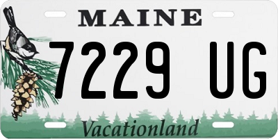 ME license plate 7229UG
