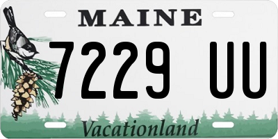 ME license plate 7229UU
