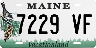 ME license plate 7229VF