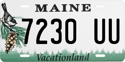 ME license plate 7230UU