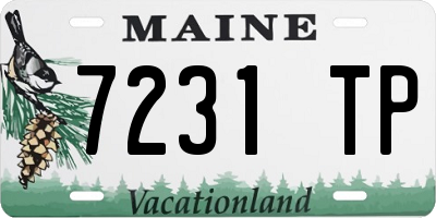 ME license plate 7231TP