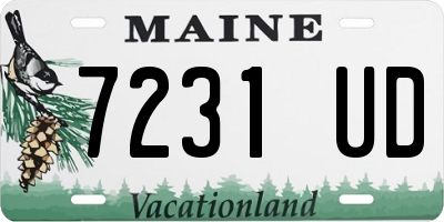 ME license plate 7231UD