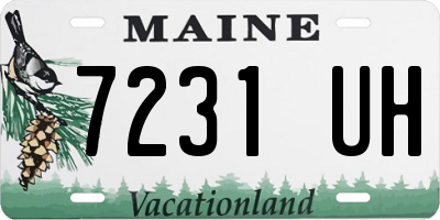 ME license plate 7231UH