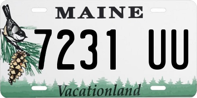ME license plate 7231UU