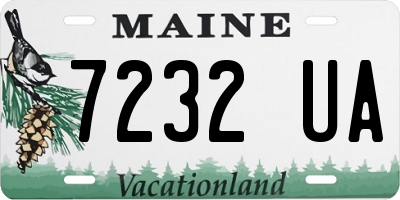 ME license plate 7232UA