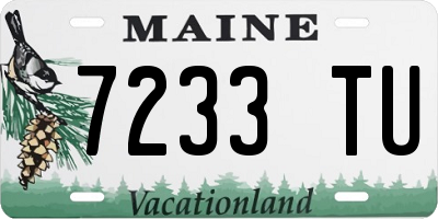 ME license plate 7233TU