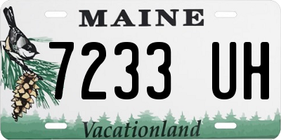 ME license plate 7233UH