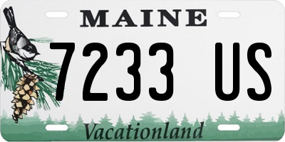 ME license plate 7233US