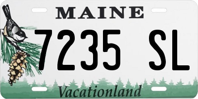 ME license plate 7235SL