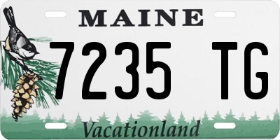 ME license plate 7235TG