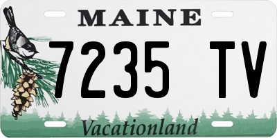 ME license plate 7235TV
