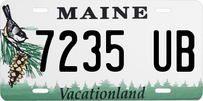 ME license plate 7235UB