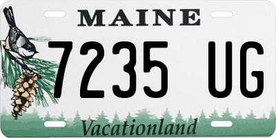ME license plate 7235UG