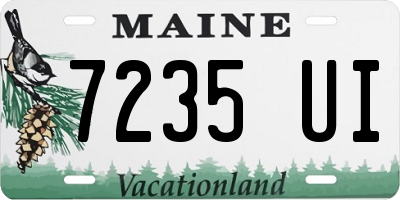 ME license plate 7235UI