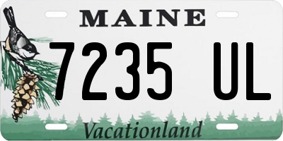 ME license plate 7235UL