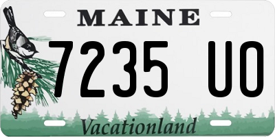 ME license plate 7235UO