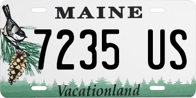 ME license plate 7235US