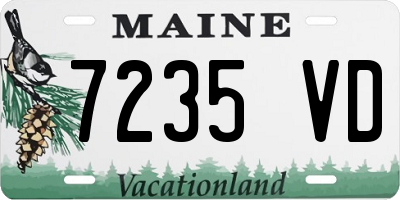 ME license plate 7235VD