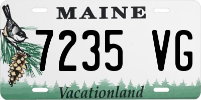 ME license plate 7235VG