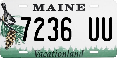 ME license plate 7236UU