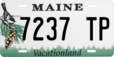 ME license plate 7237TP