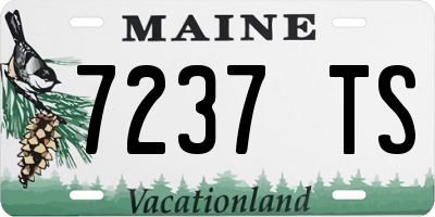 ME license plate 7237TS